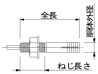 アンカー寸法イメージ